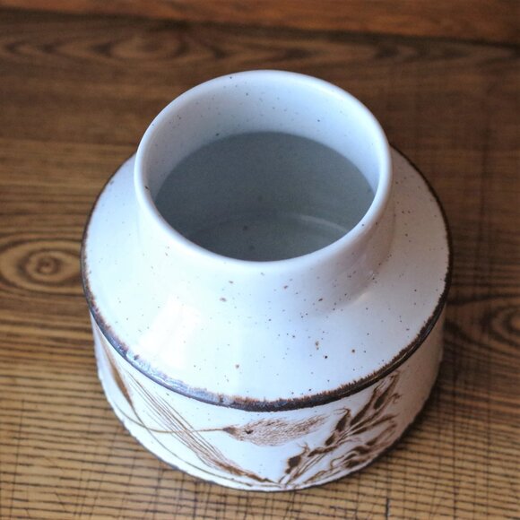 Sugar Bowl Midwinter Stonehenge "Wild Oats" Pattern Wedgwood Potteries Stoneware - Picture 2 of 3